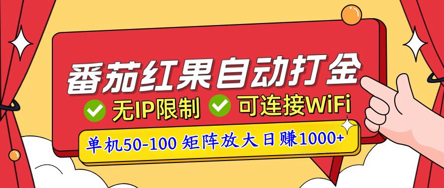 番茄红果广告自动打金暴力玩法，单机50-100，可矩阵放大操作日赚1000+，小白轻松上手！-蓝海项目网_项目资源_网络赚钱副业分享_创业项目_兼职副业_中创网_抖音教程